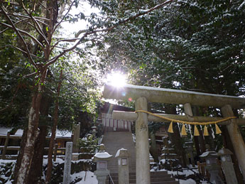 2012年2月：天河大辨財天社(奈良県)での奉納舞